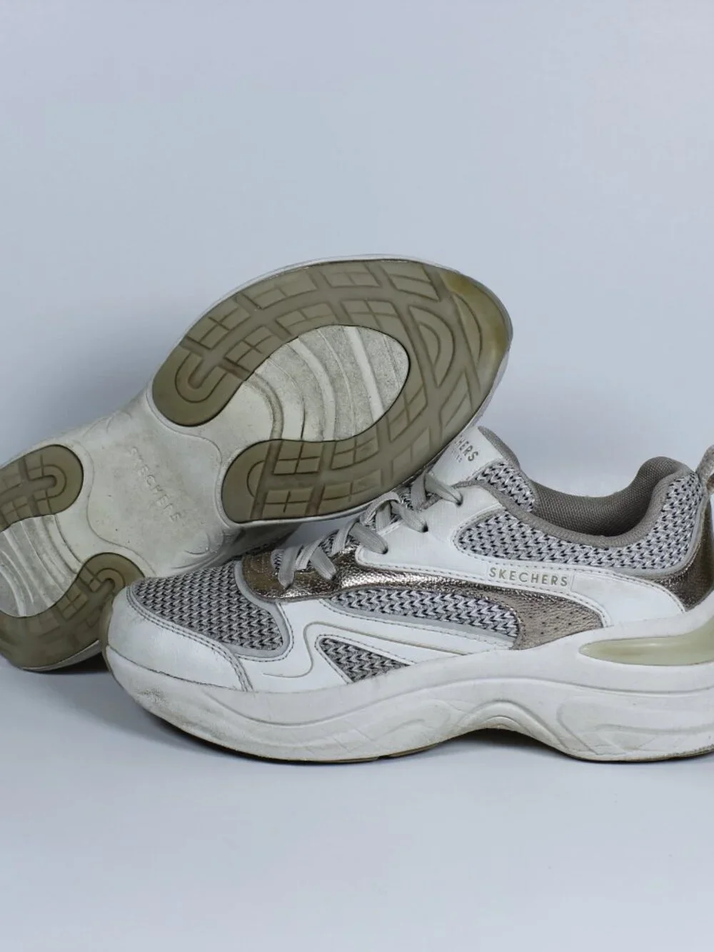 Skechers Street Hazel Metallic Soiree - Women's Fashion Sneakers - Size 7.5 US